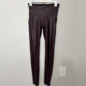 SPANX Maroon/wine/burgundy High-Waisted Leggings